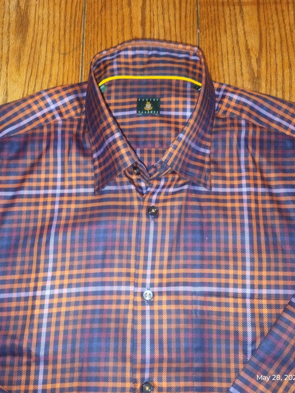 Robert Talbott Mens Large Button Down Shirt